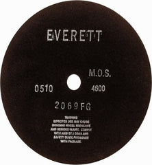 Everett - 12" Aluminum Oxide Cutoff Wheel - 1/8" Thick, 1" Arbor, Use with Gas Powered Saws - Exact Tooling