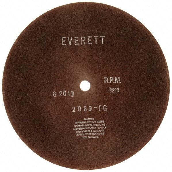 Everett - 16" Aluminum Oxide Cutoff Wheel - 5/32" Thick, 1" Arbor, Use with Gas Powered Saws - Exact Tooling
