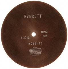 Everett - 16" Aluminum Oxide Cutoff Wheel - 5/32" Thick, 1" Arbor, Use with Gas Powered Saws - Exact Tooling