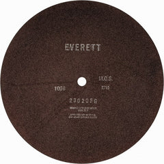Everett - 20" Aluminum Oxide Cutoff Wheel - 3/16" Thick, 1" Arbor, Use with Gas Powered Saws - Exact Tooling