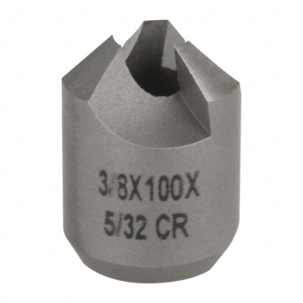 Made in USA - 3/8" Cutter Head Diam, 5/32" Pilot Hole Diam, High Speed Steel Reverse Countersink - Exact Tooling
