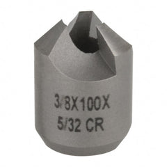 Made in USA - 3/8" Cutter Head Diam, 5/32" Pilot Hole Diam, High Speed Steel Reverse Countersink - Exact Tooling