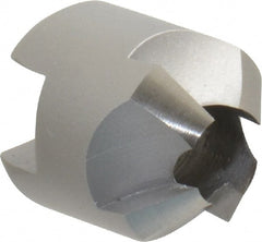 Made in USA - 4 Flutes, 9/16" Cutter Head Diam, 1/4" Pilot Hole Diam, High Speed Steel Reverse Countersink - Exact Tooling