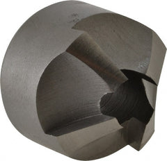 Made in USA - 4 Flutes, 11/16" Cutter Head Diam, 1/4" Pilot Hole Diam, High Speed Steel Reverse Countersink - Exact Tooling