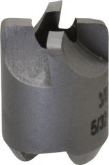 Made in USA - 4 Flutes, 3/8" Diam, 5/32" Pilot Hole Diam, High Speed Steel Reverse Counterbore - Exact Tooling