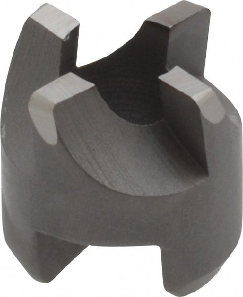 Made in USA - 4 Flutes, 1/2" Diam, 1/4" Pilot Hole Diam, High Speed Steel Reverse Counterbore - Exact Tooling