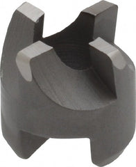 Made in USA - 4 Flutes, 1/2" Diam, 1/4" Pilot Hole Diam, High Speed Steel Reverse Counterbore - Exact Tooling