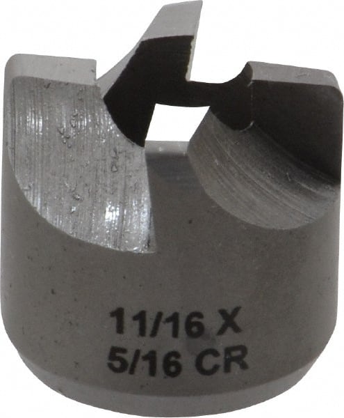 Made in USA - 4 Flutes, 11/16" Diam, 5/16" Pilot Hole Diam, High Speed Steel Reverse Counterbore - Exact Tooling