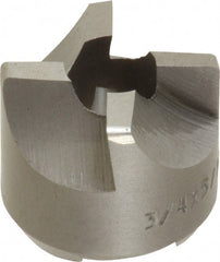 Made in USA - 4 Flutes, 3/4" Diam, 5/16" Pilot Hole Diam, High Speed Steel Reverse Counterbore - Exact Tooling