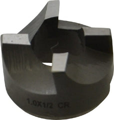 Made in USA - 4 Flutes, 1" Diam, 1/2" Pilot Hole Diam, High Speed Steel Reverse Counterbore - Exact Tooling