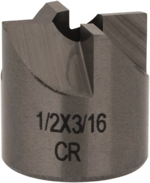 Made in USA - 4 Flutes, 1/2" Diam, 3/16" Pilot Hole Diam, Solid Carbide Reverse Counterbore - Exact Tooling