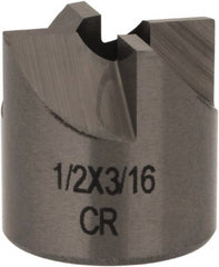 Made in USA - 4 Flutes, 1/2" Diam, 3/16" Pilot Hole Diam, Solid Carbide Reverse Counterbore - Exact Tooling