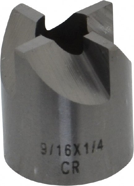 Made in USA - 4 Flutes, 9/16" Diam, 1/4" Pilot Hole Diam, Solid Carbide Reverse Counterbore - Exact Tooling