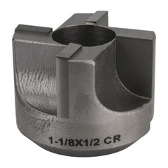 Made in USA - 4 Flutes, 1-1/8" Diam, 1/2" Pilot Hole Diam, Carbide-Tipped Reverse Counterbore - Exact Tooling