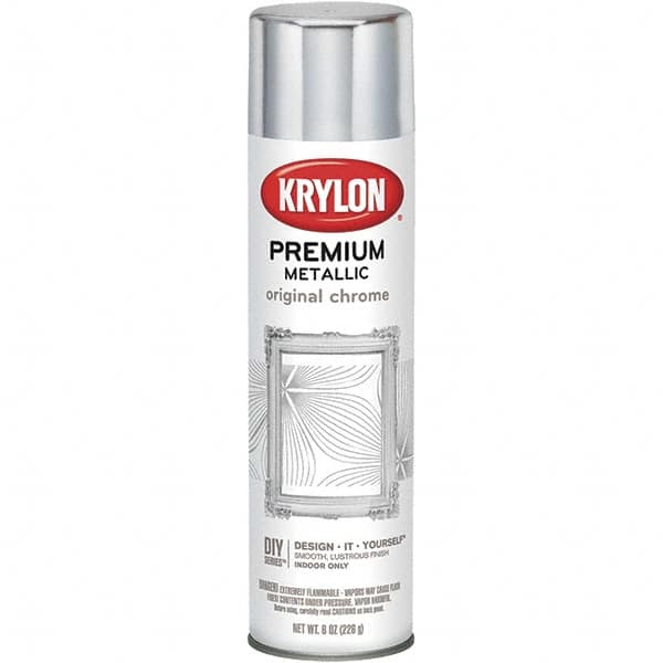 Krylon - Original Chrome, Gloss, Metallic Spray Paint - 8 oz Container - Exact Tooling