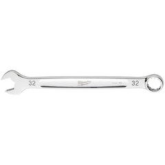 Combination Wrench: 32 mm Head Size Steel, Chrome-Plated
