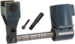 Vectrax - Right Angle Milling Head - R8 Spindle Taper, Compatible with GS 20 Series Manual Milling Machine, Includes 1 Inch Arbor, Arbor Support for NT40 Spindle, Horizontal Milling Attachment Including Right Angle Head and NT40 in - R8 out - Exact Tooling