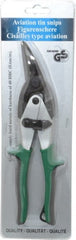 Value Collection - 1-1/2" Length of Cut, Right Pattern Aviation Snip - 10" OAL - Exact Tooling