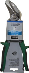 Value Collection - 1-1/4" Length of Cut, Right Pattern Offset Aviation Snip - 9-3/4" OAL - Exact Tooling