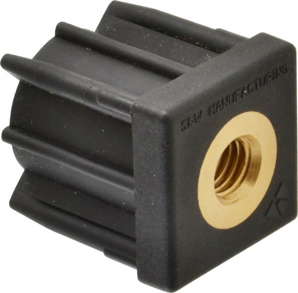 Gibraltar - 1-1/2" Tube, 1/2-13 Thread, 1,000 Lb Capacity, Square Tube End - 0.065" Tube Wall, 1-1/2" Square - Exact Tooling