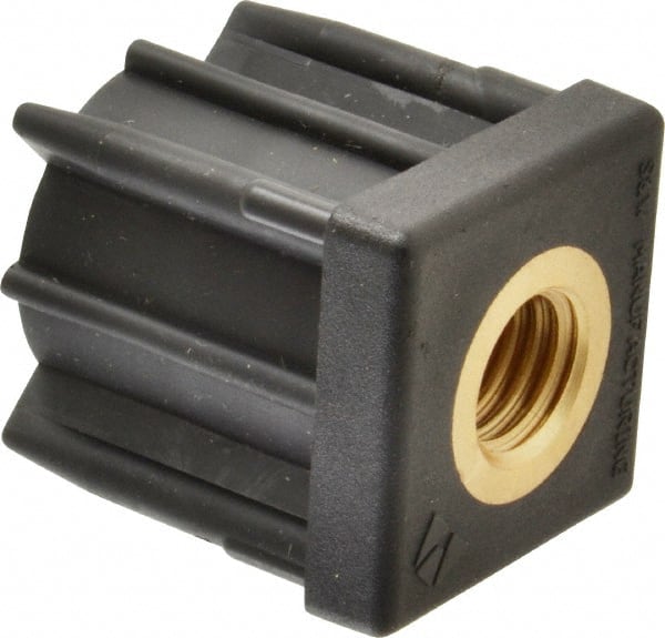 Gibraltar - 1-1/2" Tube, 5/8-11 Thread, 1,000 Lb Capacity, Square Tube End - 0.065" Tube Wall, 1-1/2" Square - Exact Tooling