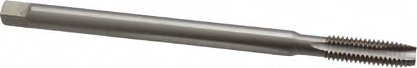Interstate - 3/8-16 UNC 3 Flute H3 High Speed Steel Spiral Point Extension Tap - Plug Chamfer, 6" OAL, 3B Class of Fit - Exact Tooling
