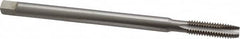 Interstate - 3/8-16 UNC 3 Flute H3 High Speed Steel Spiral Point Extension Tap - Plug Chamfer, 6" OAL, 3B Class of Fit - Exact Tooling