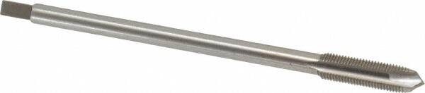 Interstate - 3/8-24 UNF 3 Flute H3 Bright Finish High Speed Steel Spiral Point Extension Tap - Plug Chamfer, 6" OAL, 3B Class of Fit - Exact Tooling