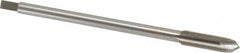 Interstate - 3/8-24 UNF 3 Flute H3 Bright Finish High Speed Steel Spiral Point Extension Tap - Plug Chamfer, 6" OAL, 3B Class of Fit - Exact Tooling