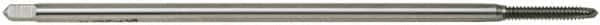 OSG - #6-32 UNC 2 Flute H3 Bright Finish High Speed Steel Spiral Point Extension Tap - Plug Chamfer, 6" OAL, 11/16" Thread Length, 2B Class of Fit - Exact Tooling
