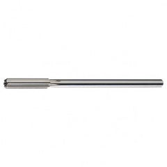 #12 STR / RHC HSS Straight Shank Straight Flute Reamer - Bright - Exact Tooling