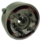 Universal Semi-Steel Chuck; Direct Mount D1-6; 4-Jaw Independent; 2 Piece Jaws 16" - Exact Tooling