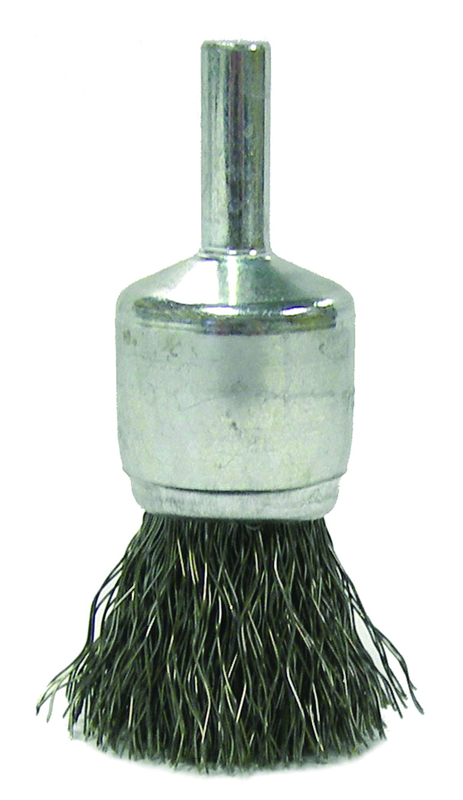 3/4'' Diameter - Steel Wire End Brush - Exact Tooling