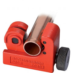 Rothenberger - 1/4" to 7/8" Pipe Capacity, Tube Cutter - Cuts Copper, 2-1/4" OAL - Exact Tooling