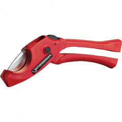 Rothenberger - 1-1/4" Pipe Capacity, Tube & Pipe Cutter - Cuts Plastic, PVC, CPVC, 7" OAL - Exact Tooling