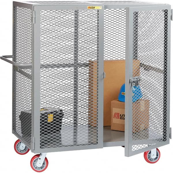 Little Giant - Lockers Type: Heavy Duty Mesh Security Cabinet Number of Tiers: 1 - Exact Tooling