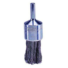 3/4″ Knot Wire End Brush, .014″ Steel Fill, Retail Pack - Exact Tooling