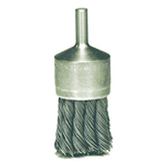 ‎1-1/8″ Knot Wire End Brush, .014″ Steel Fill, Retail Pack - Exact Tooling