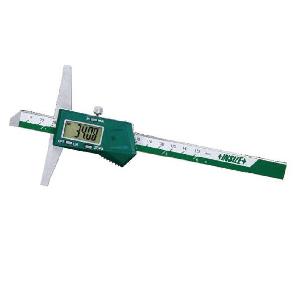 Insize USA LLC - Electronic Depth Gages; Minimum Measurement (mm): 0.00 ; Minimum Measurement (Decimal Inch): 0.0000 ; Maximum Measurement (Decimal Inch): 20.0000 ; Maximum Measurement (mm): 500.00 ; Resolution (mm): 0.01 ; Resolution (Decimal Inch): 0.0 - Exact Tooling