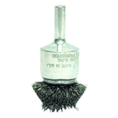 1″ Diameter - Steel Wire Flared End Brush - Exact Tooling