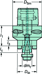 C8 39105C16050 Capto® Adapter - Exact Tooling