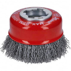 Bosch - 3" Diam 0.012" X-LOCK Carbon Steel Fill Cup Brush - Exact Tooling