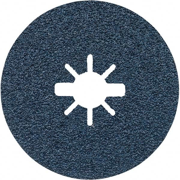 Bosch - Fiber Discs; Disc Diameter (Inch): 4-1/2 ; Abrasive Material: Zirconia Alumina ; Grade: Coarse ; Grit: 40 ; Center Hole Size (Inch): 0 ; Series: X-LOCK - Exact Tooling