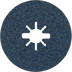 Bosch - Fiber Discs; Disc Diameter (Inch): 4-1/2 ; Abrasive Material: Zirconia Alumina ; Grade: Coarse ; Grit: 40 ; Center Hole Size (Inch): 0 ; Series: X-LOCK - Exact Tooling