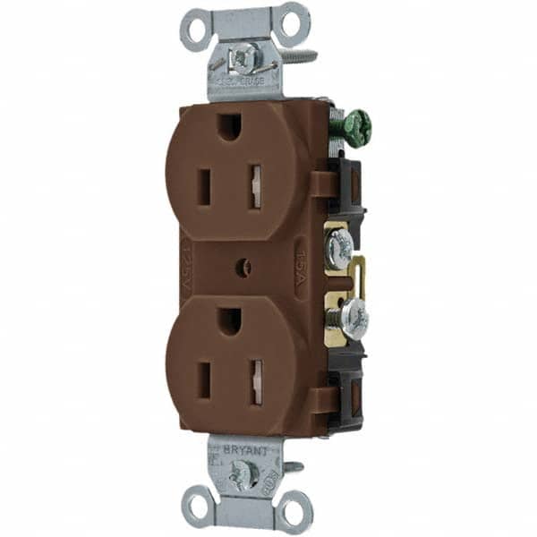 Bryant Electric - Straight Blade Receptacles Receptacle Type: Duplex Receptacle Grade: Commercial - Exact Tooling
