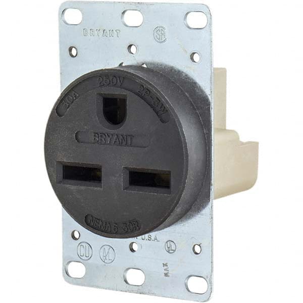 Bryant Electric - Straight Blade Receptacles Receptacle Type: Single Receptacle Grade: Industrial - Exact Tooling