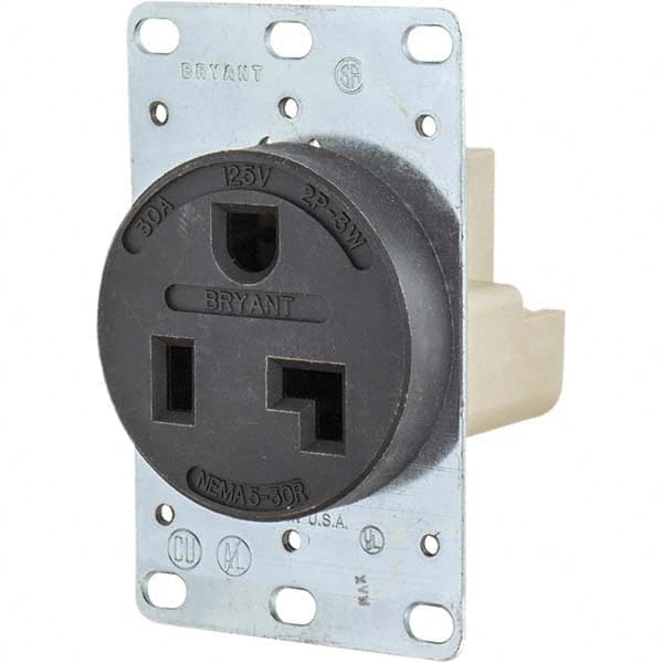 Bryant Electric - Straight Blade Receptacles Receptacle Type: Single Receptacle Grade: Industrial - Exact Tooling