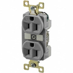 Bryant Electric - Straight Blade Receptacles Receptacle Type: Duplex Receptacle Grade: Industrial - Exact Tooling