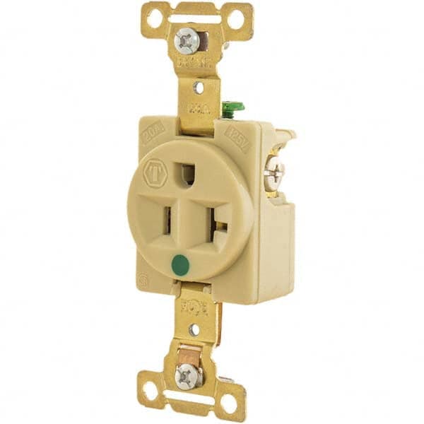 Bryant Electric - Straight Blade Receptacles Receptacle Type: Single Receptacle Grade: Hospital - Exact Tooling