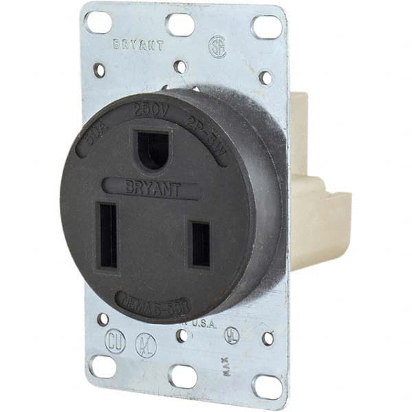 Bryant Electric - Straight Blade Receptacles Receptacle Type: Single Receptacle Grade: Industrial - Exact Tooling
